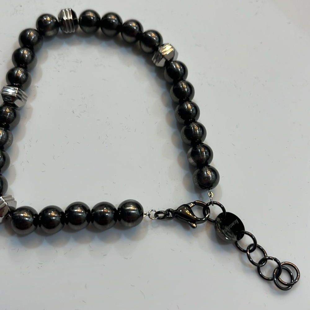 BROSWAY SHANTI MENS BEAD DARK SILVER BALLS WITH SILVER  BEAD BRAND NEW
